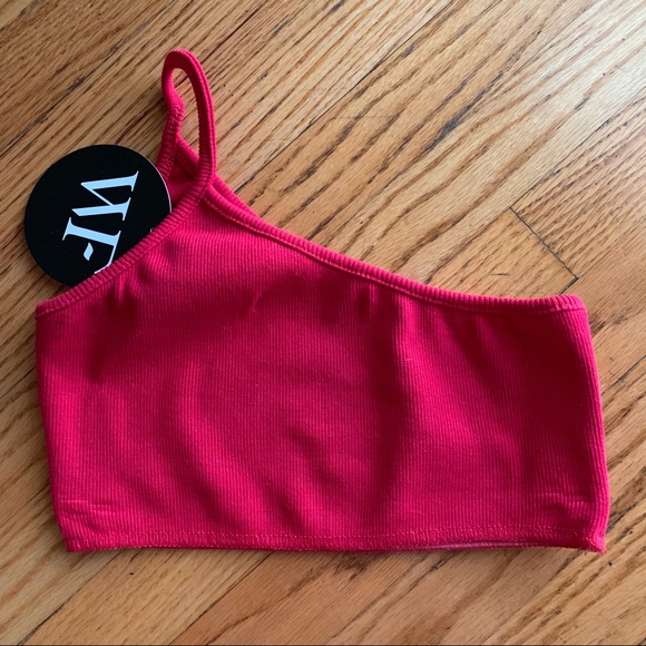 One Shoulder Crop Top by WHITE FOX - Picture 6 of 6